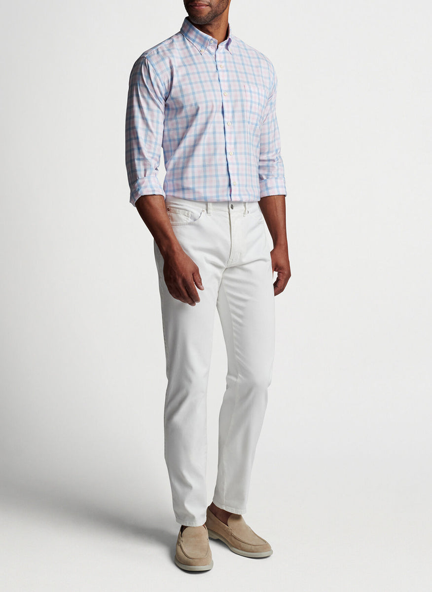 Clothier Peter Sport – Millar Shirt Fine Mackinac Pink Cotton-Stretch Palmer | Franco\'s