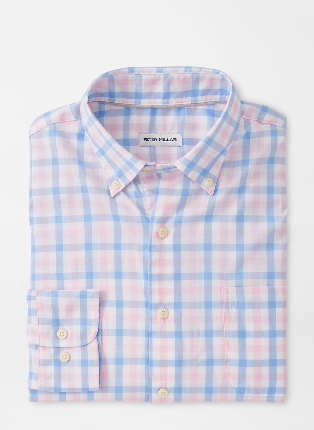 Peter Millar Shirt Mackinac Cotton-Stretch Fine Clothier – Sport | Franco\'s Palmer Pink