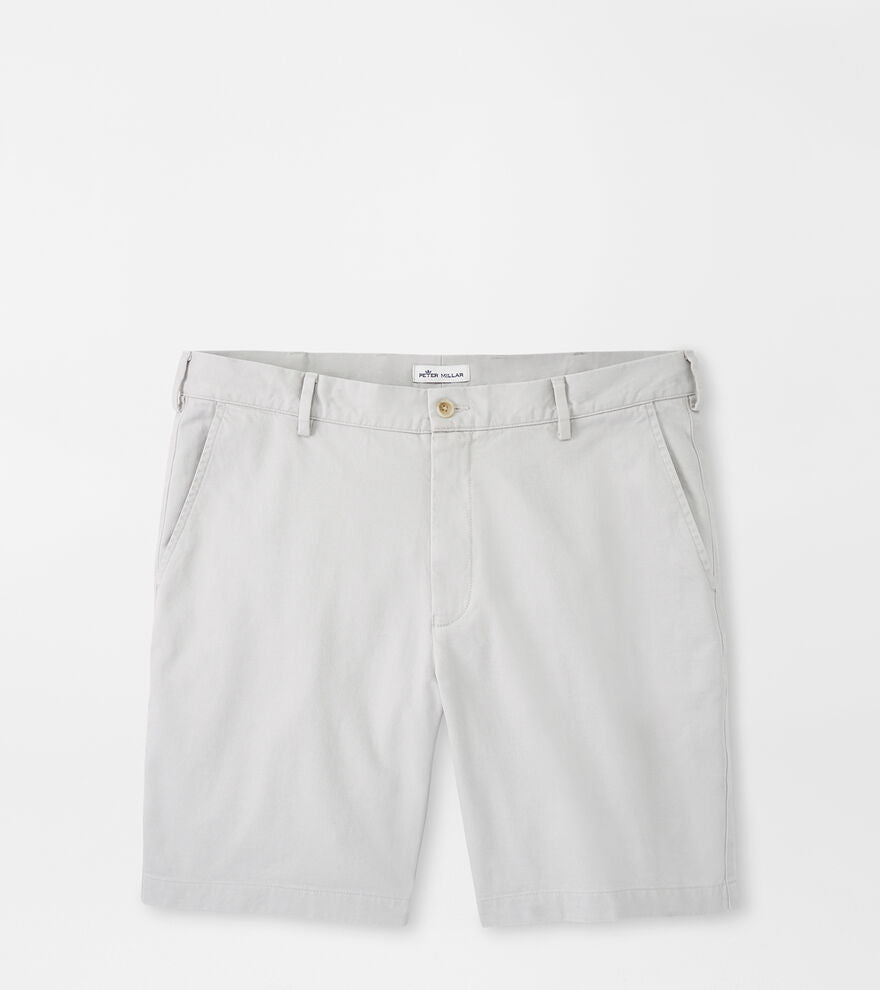 Peter Millar Pilot Twill Short | Light Grey