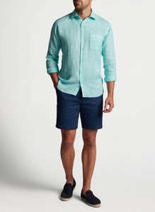 Peter Millar Coastal Garment Dyed Linen Sport Shirt