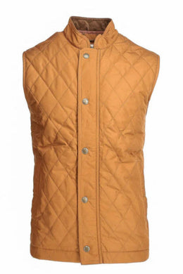 Tom Beckbe Loudon Quilted Vest (Rustic Orange)