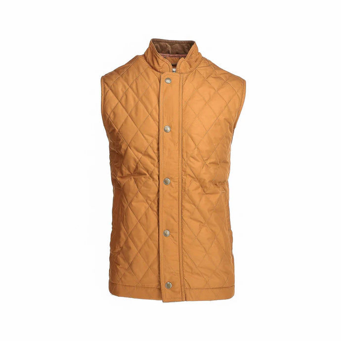 Tom Beckbe Loudon Quilted Vest (Rustic Orange)