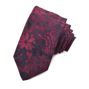 Dion Silk Jacquard Melange Bouquet Necktie