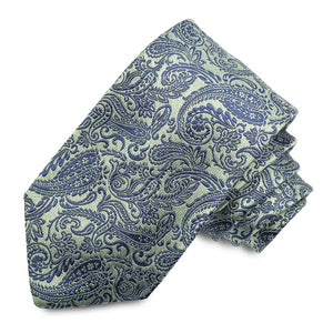 Dion Green Swirl Teardrop Necktie