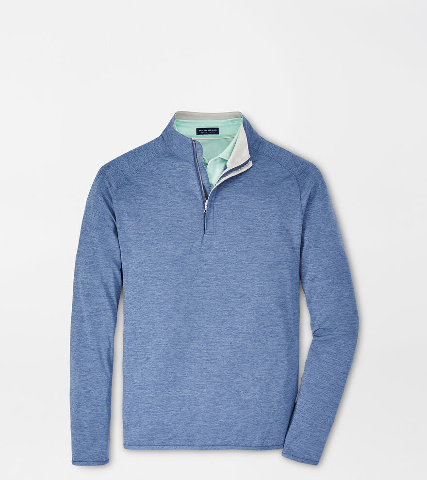 Peter Millar Stealth Performance Quarter-Zip | Blue Pearl