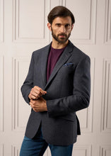 Alan Paine Surrey Tweed Lined Blazer (Blue)