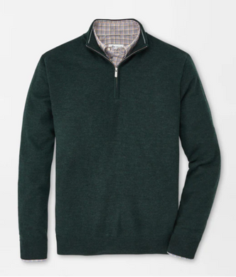 Peter Millar Autumn Crest Quarter-Zip | Balsam Green