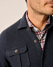 Johnnie-O Briggs Stretch Flannel Lodge Shirt (Navy)