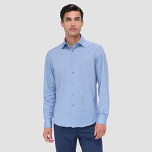 Bugatchi JAMES Geometric OoohCotton Shirt (Cobalt)