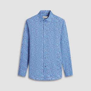 Bugatchi JAMES Leaf Print OoohCotton Shirt