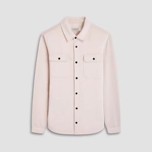 Bugatchi Soft Touch Solid Shirt Jacket (Almond)