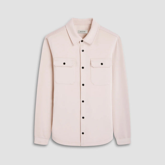 Bugatchi Soft Touch Solid Shirt Jacket (Almond)