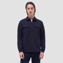 Bugatchi Soft Touch Solid Shirt Jacket (Navy)