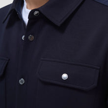 Bugatchi Soft Touch Solid Shirt Jacket (Navy)