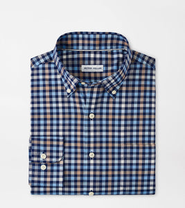 Peter Millar Chambly Crown Lite Cotton-Stretch Sport Shirt (Navy)