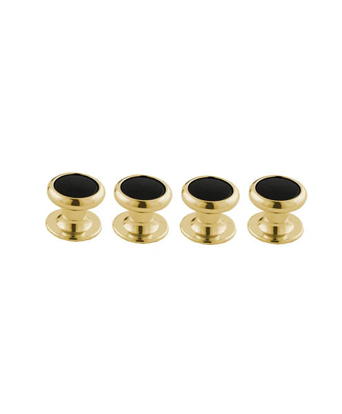 David Donahue Onyx & Brass Studs