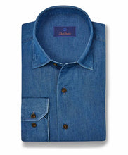 David Donahue Indigo Denim Sport Shirt