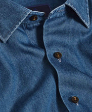 David Donahue Indigo Denim Sport Shirt