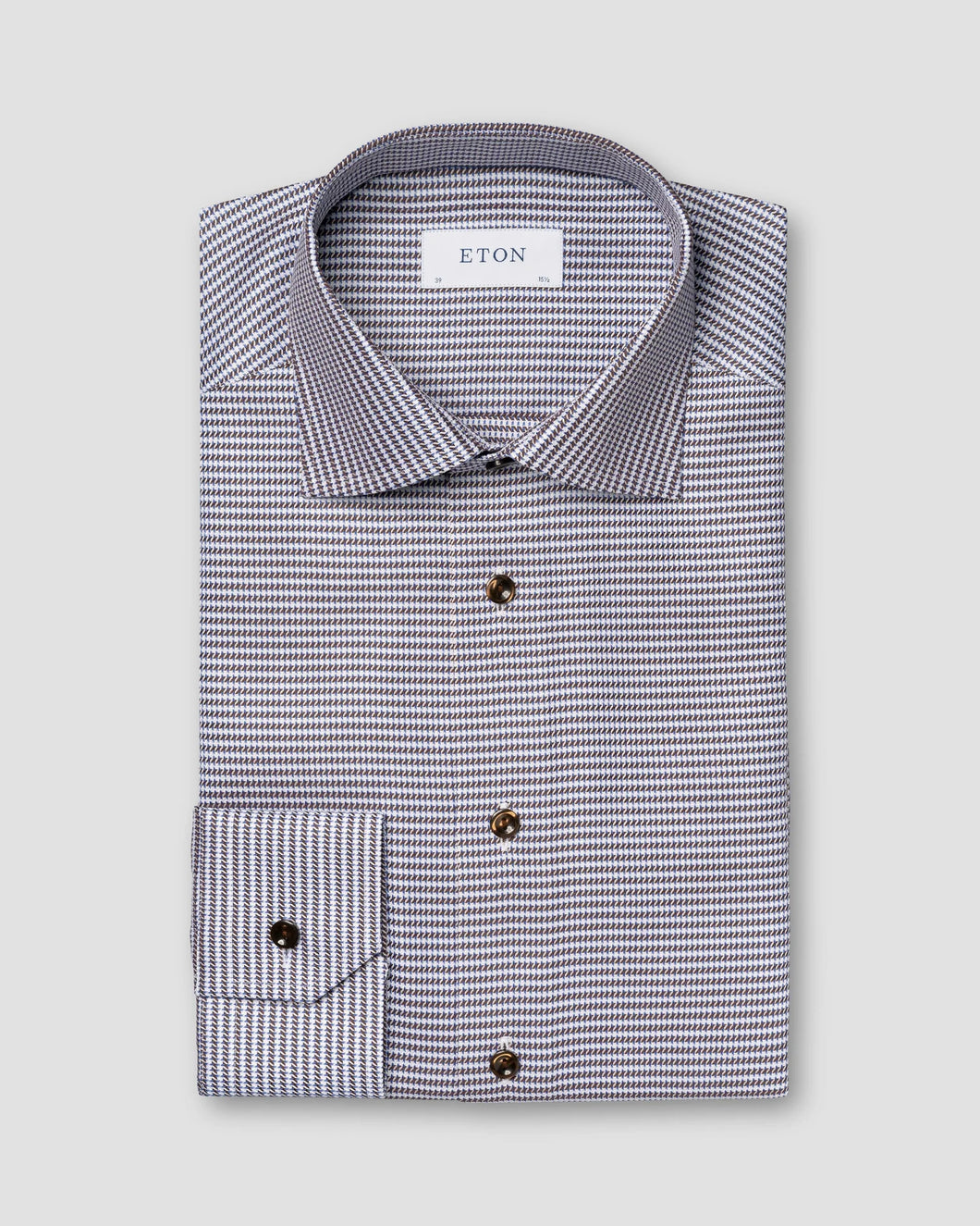 Eton Houndstooth Signature Twill Shirt (Slim Fit)