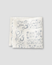 Eton Motif Silk Pocket Square (Pearl)