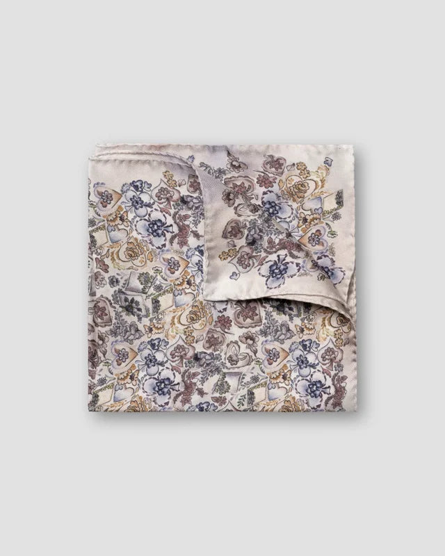 Eton Mutli Floral Silk Pocket Square