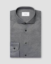 Eton Black Filo di Scozia Oxford Shirt (Slim Fit)