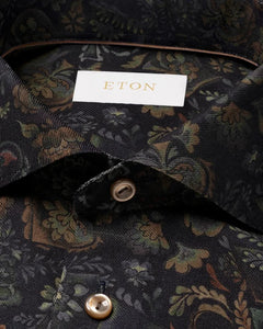 Eton Floral Merino Wool Shirt