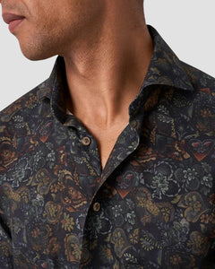 Eton Floral Merino Wool Shirt