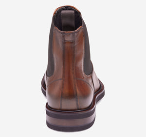 Johnston & Murphy Hartley Chelsea Boot (Brown Italian Calfskin)