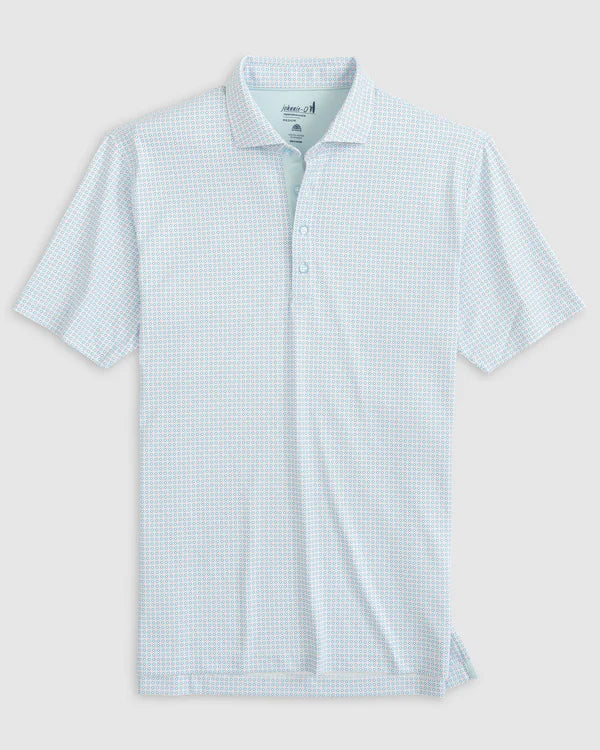 Johnnie-O Gilbert Printed Mesh Performance Polo