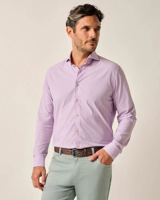 Johnnie-O Schwartz Top Shelf Button Up Shirt (Petal)