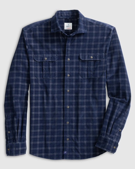 Johnnie-O Shearer Hangin' Out Button Up Shirt (Navy)