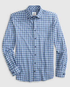 Johnnie-O Tally Hangin' Out Performance Button Up Shirt (Victory Blue)