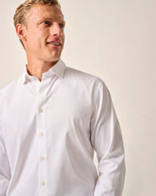 Johnnie-O Travis Performance Button Up Shirt (White)