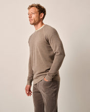 Johnnie-O Boggs Merino Wool Crewneck Sweater (Coffee)