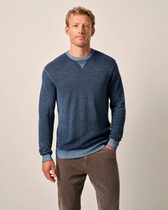 Johnnie-O Burgess Garment-Dyed Crewneck Sweater (Bombay)