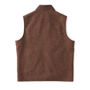 MADISON CREEK OUTFITTERS McKinney Wool Blend Vest (Brown Herringbone)