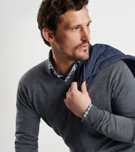 Peter Millar Autumn Crest V-Neck Sweater (Charcoal)