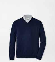 Peter Millar Autumn Crest V-Neck Sweater (Navy)