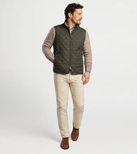 Peter Millar Essex Quilted Vest (Dark Olive)