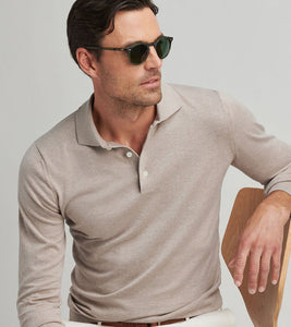 Peter Millar Mariner Sea Island Cotton Sweater Polo