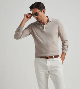 Peter Millar Mariner Sea Island Cotton Sweater Polo