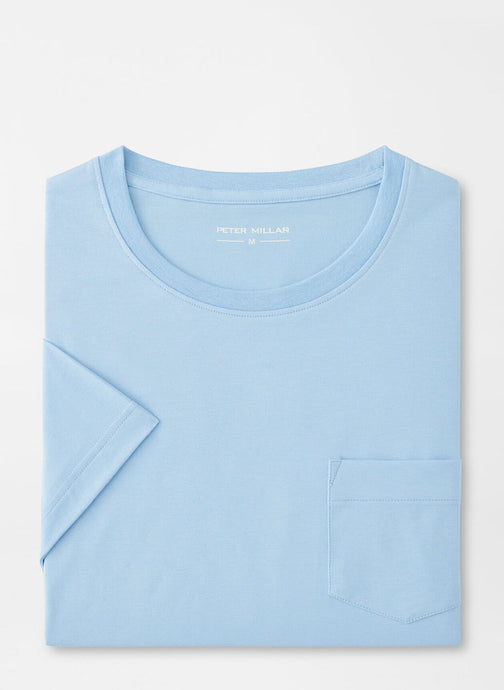 Peter Millar Crown Comfort Pocket Tee (Morning Blue)