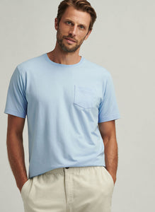 Peter Millar Crown Comfort Pocket Tee (Morning Blue)