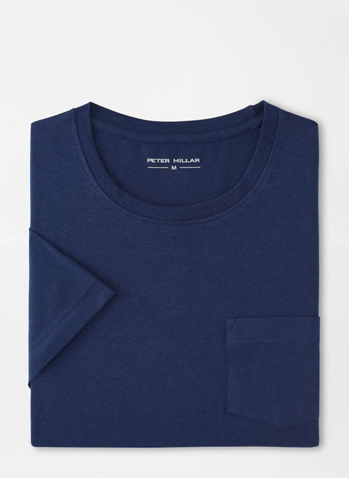 Peter Millar Crown Comfort Pocket Tee (Navy)