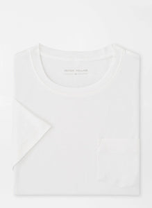 Peter Millar Crown Comfort Pocket Tee (White)