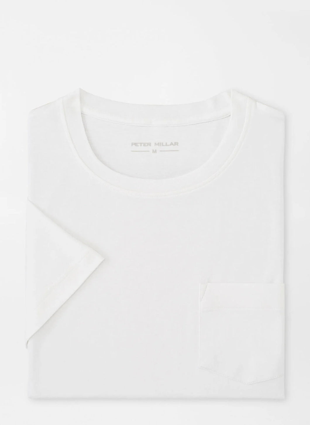 Peter Millar Crown Comfort Pocket Tee (White)