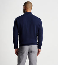 Peter Millar Ruxton Rib Button Mock Sweater (Navy)