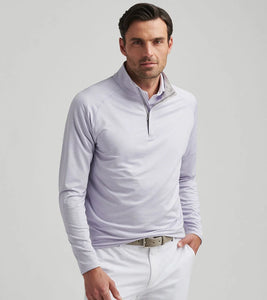 Peter Millar Stealth Performance Quarter-Zip (Lavender Moon)