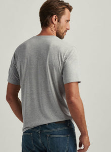 Peter Millar Crown Comfort Heathered Pocket Tee (Grey)